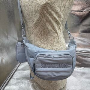 Steve Madden Sky Blue Quilted Crossbody